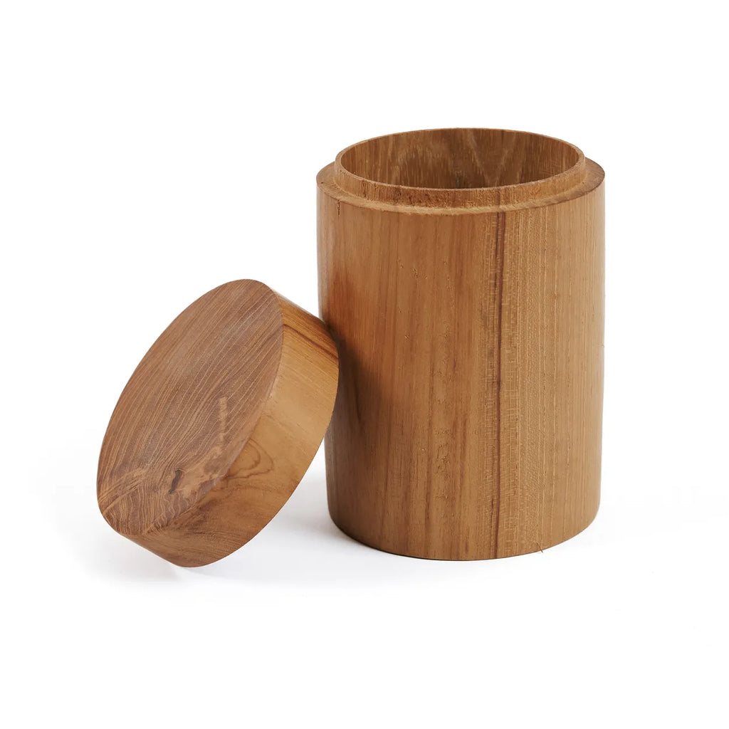 Teak houten pot - M