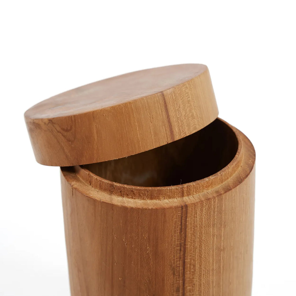 Teak houten pot - M