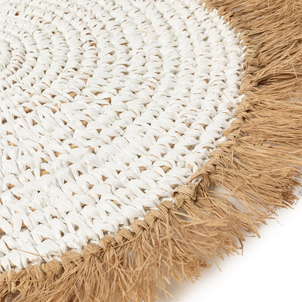 De Water Hyacinth Raffia Placemat - Wit Naturel