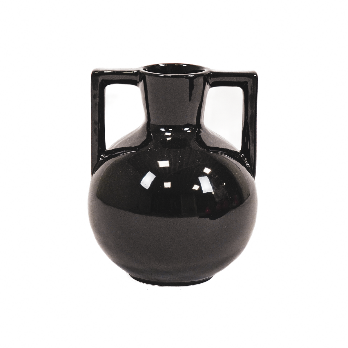 Vaas - Kettlebell - Keramiek - Zwart - 14,5x14,5x18,5cm