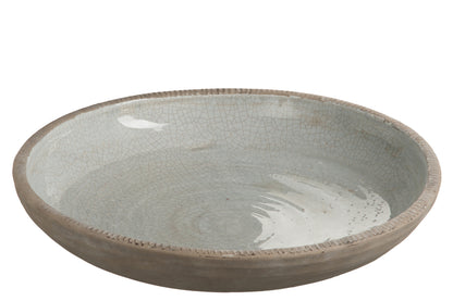 Schotel Ronde Keramische Grijs