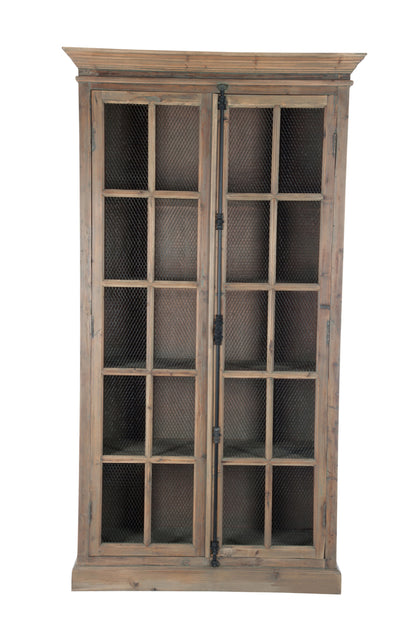 Toonkast 4 planken Hout/Metaal Natuurlijk 110X45x195cm