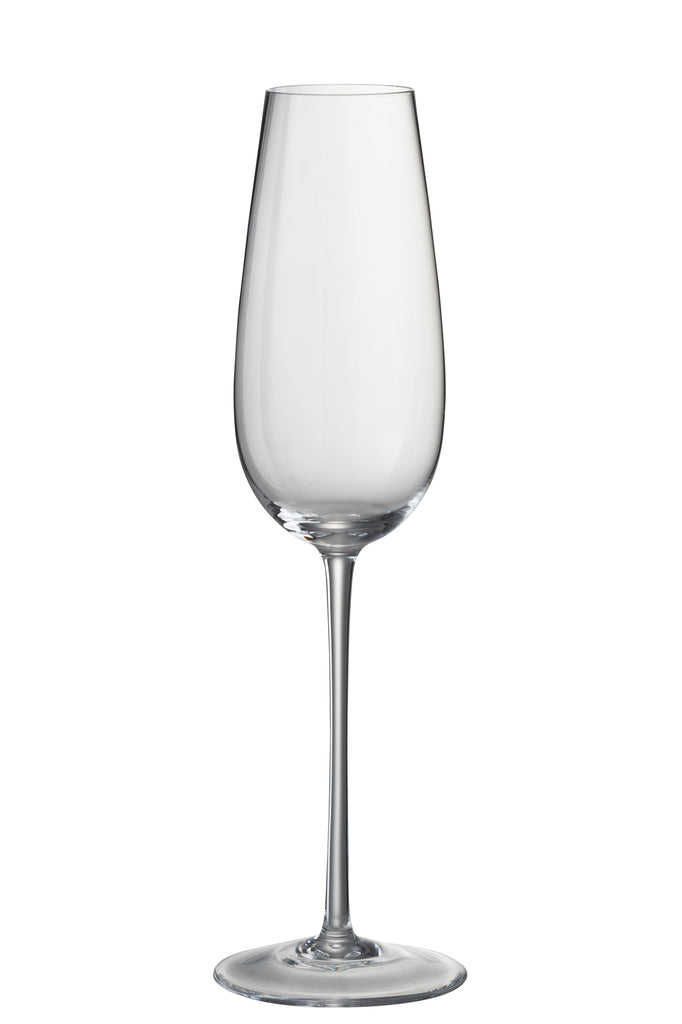 J-Line Drinkglas Champagne Tia Glas Transparant