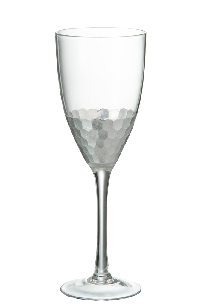 J-Line Drinkglas H2o Glas Transparant/Goud