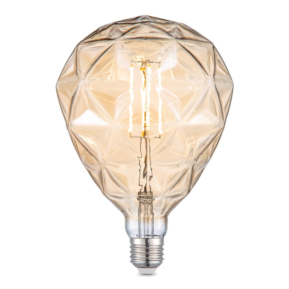 dimbare LED Globe Deco E27 G125 4W 400Lm 2700K Amber