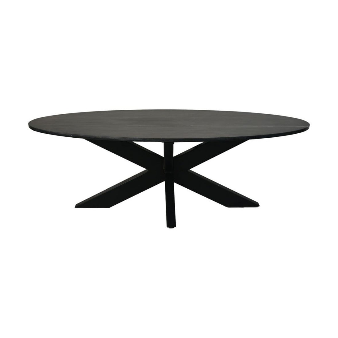 Salontafel Rond Marmer - ø80x44 - Zwart - Marmer/metaal