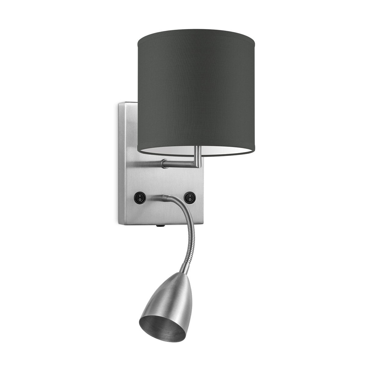 Wandlamp - Read, LED Leeslamp, E27, antraciet 16cm