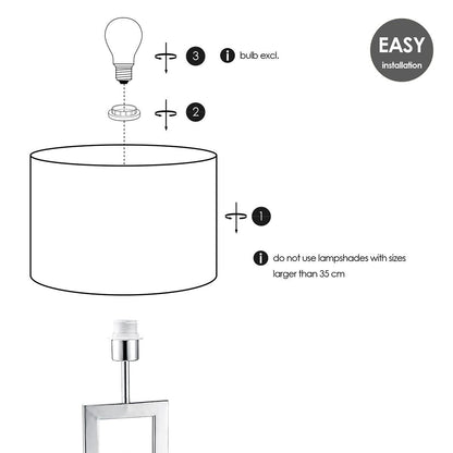 tafellamp voet Jong 20/11/40.5cm - Chroom