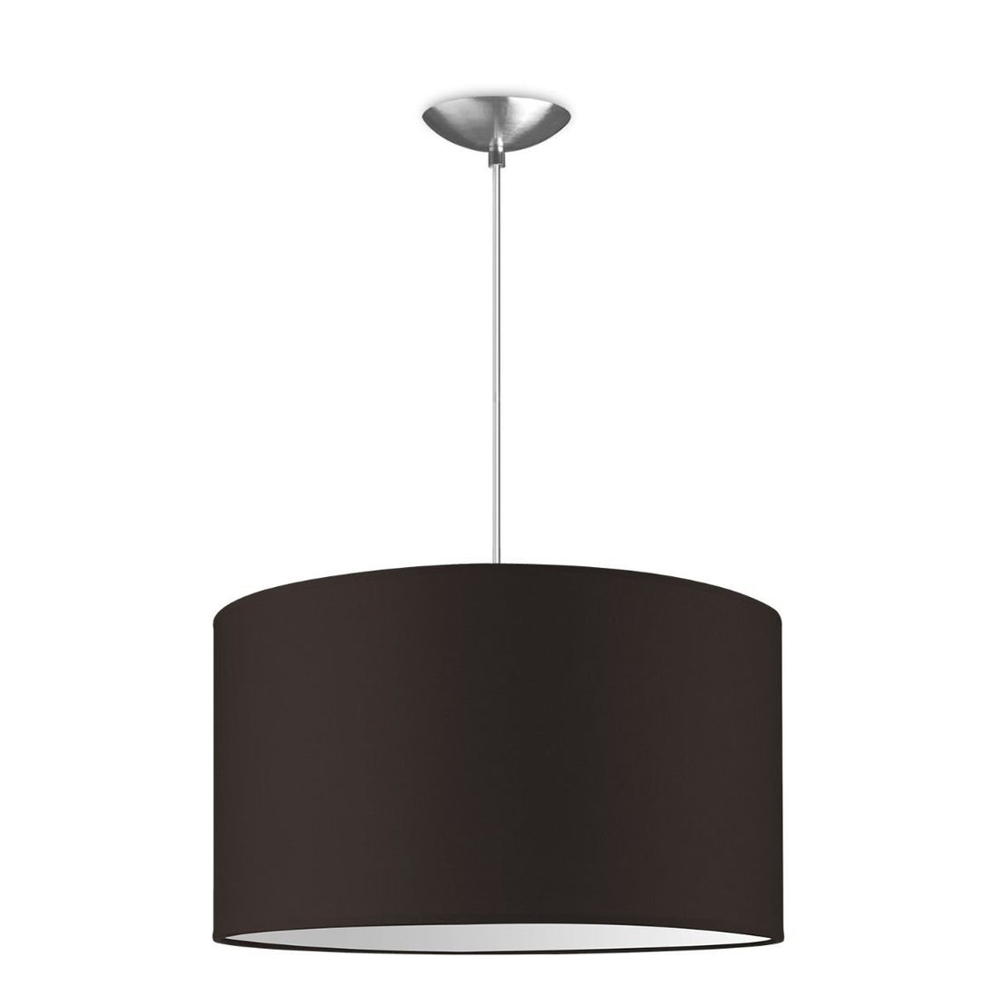 hanglamp Bling met lampenkap, E27, chocolade, 40cm