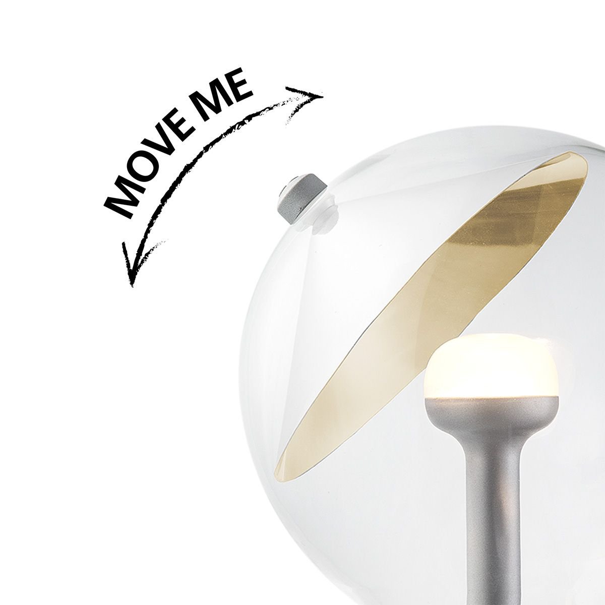 dimbare LED lamp Cone zilver G120 E27 5W 400Lm