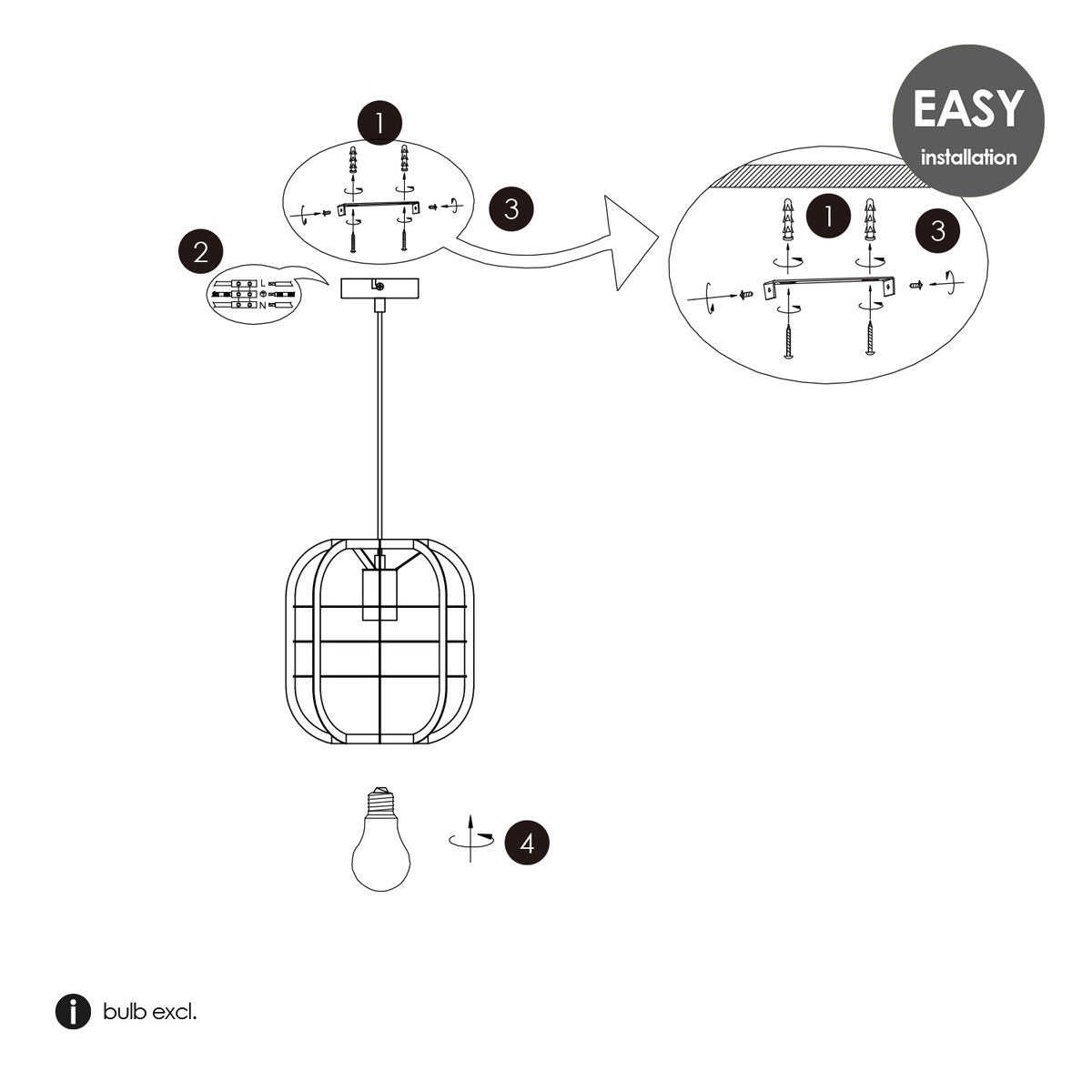 Nero Zwarte Hanglamp met Industri?le Uitstraling