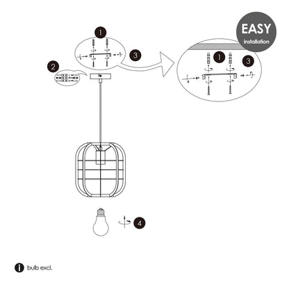 Nero Zwarte Hanglamp met Industri?le Uitstraling