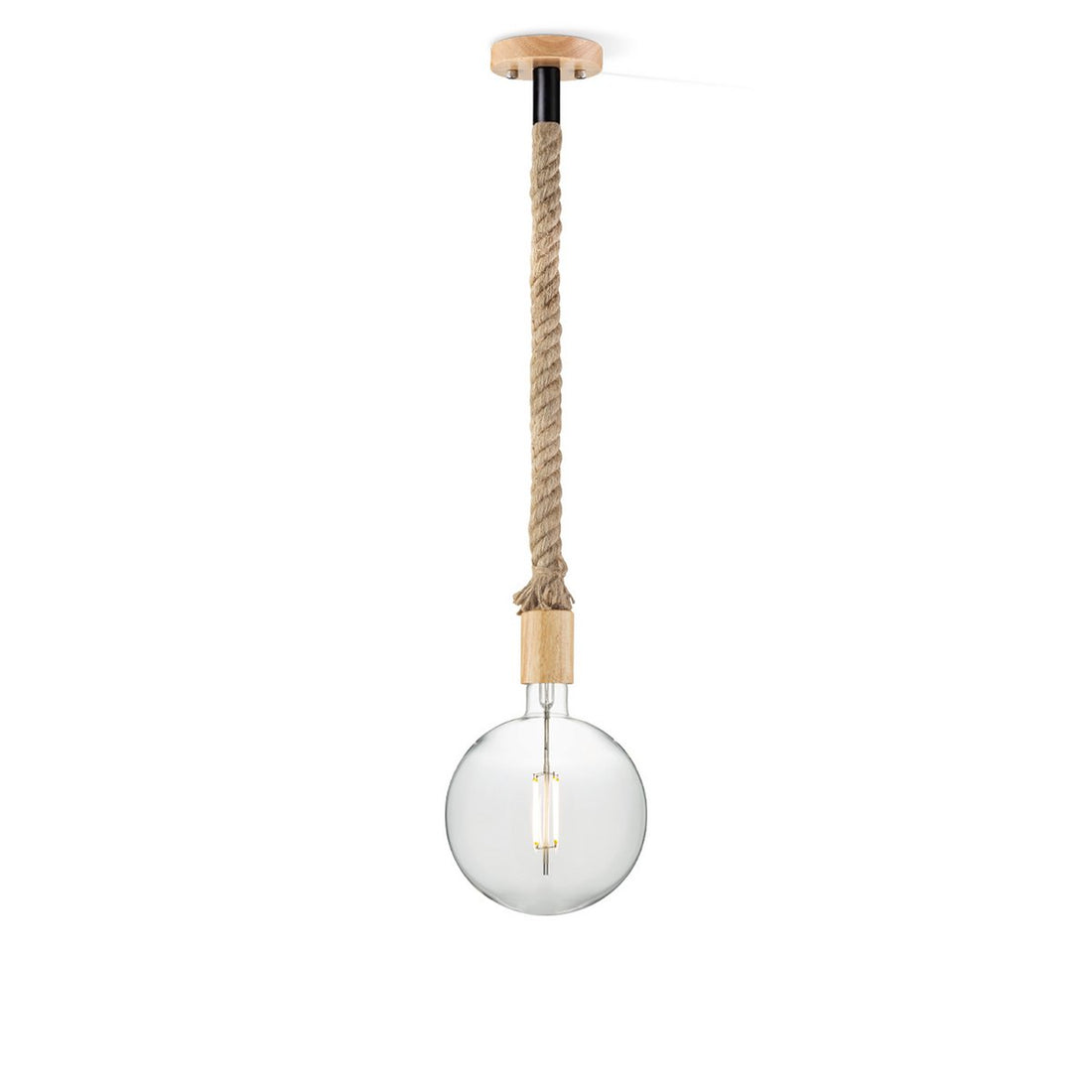 hanglamp Leonardo Globe - G125 - dimbaar E27 helder