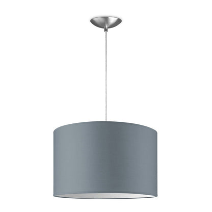 hanglamp Bling met lampenkap, E27, grijs, 35cm