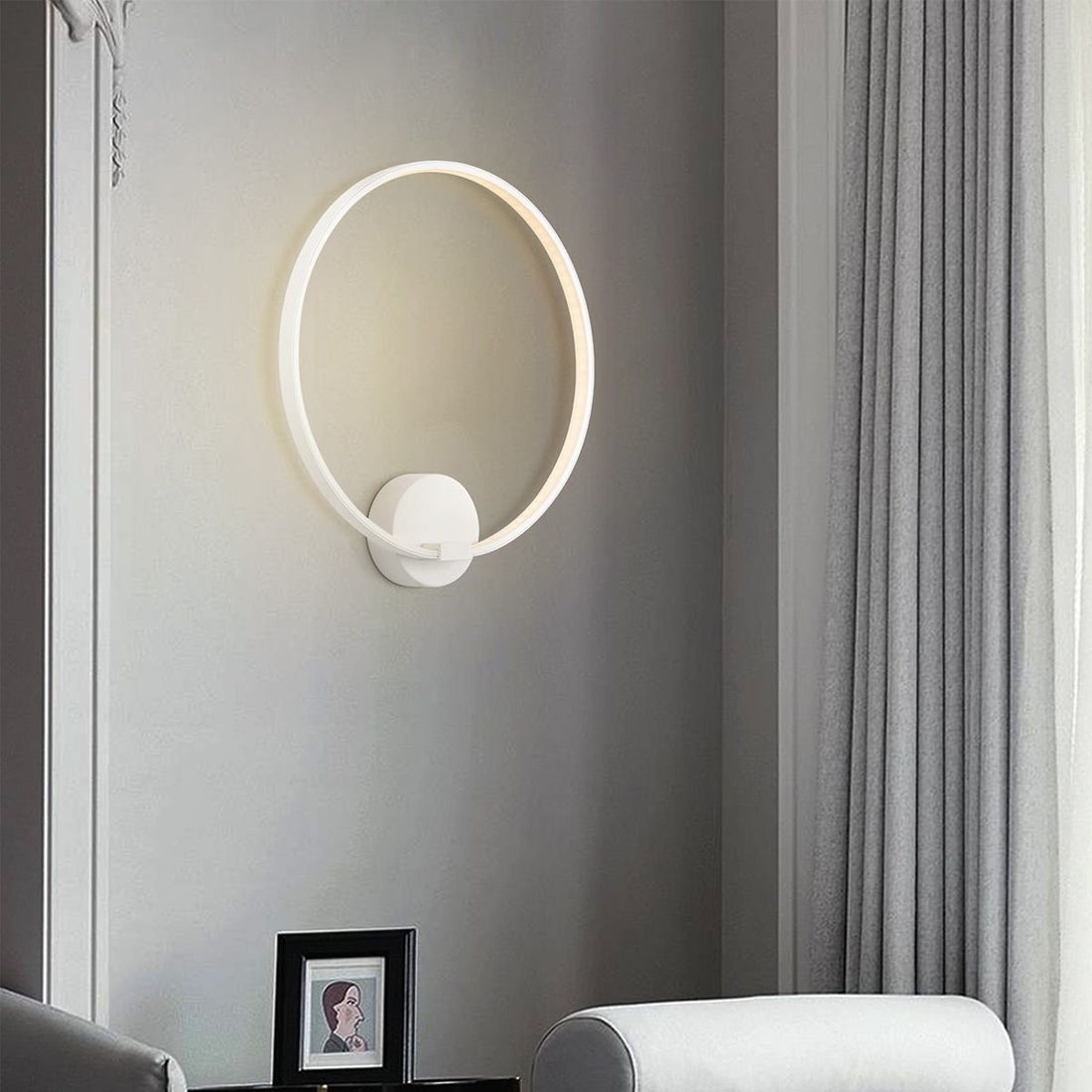 Design Led Wandlamp Led Eclips | 35/10/37,5cm | Wit