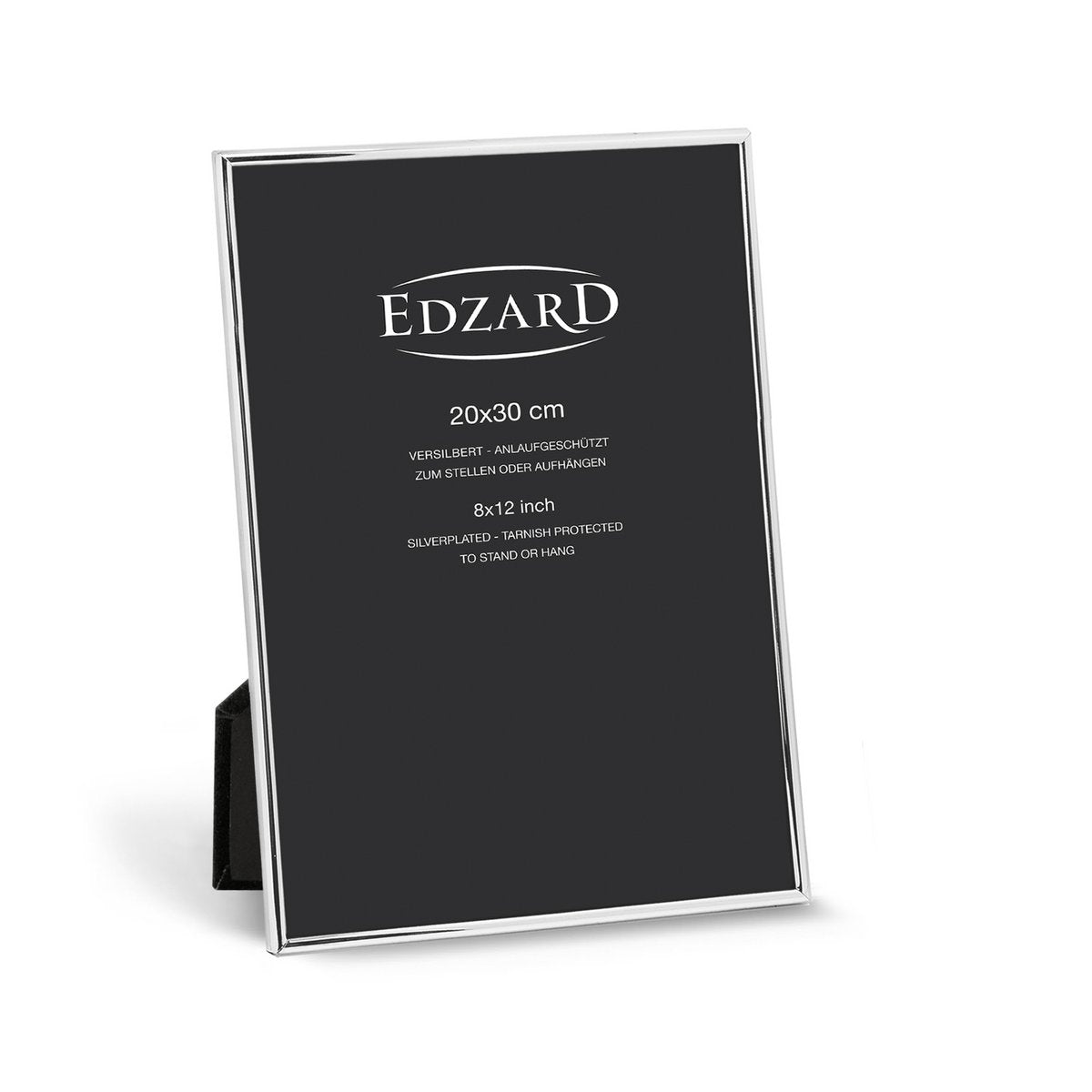 EDZARD fotolijst Genua fotolijst voor foto 20 x 30 cm, verzilverd, aanslagbestendig, 2 hangers