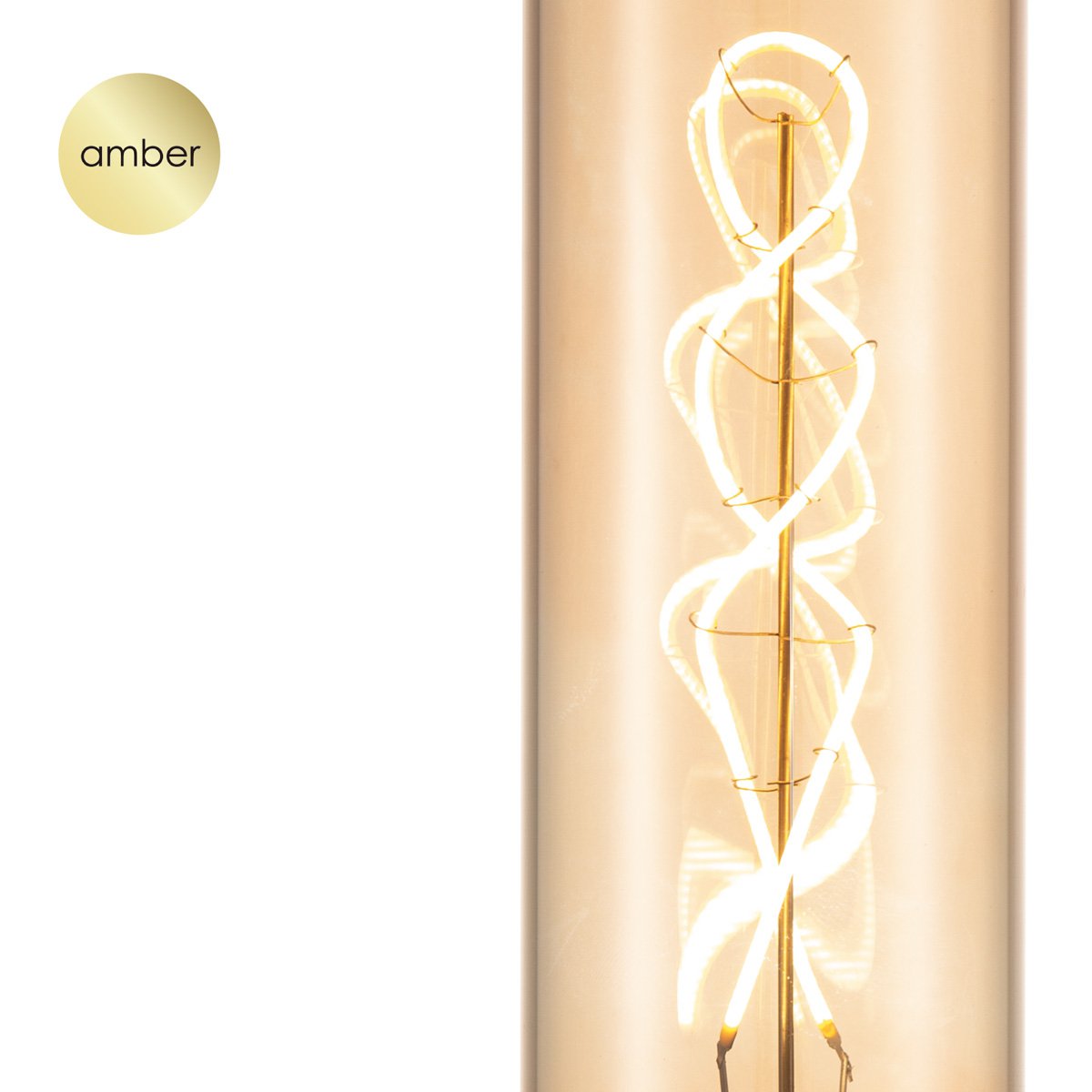 dimbare Led Tube Spiraal E27 4W 280Lm 2700K Amber