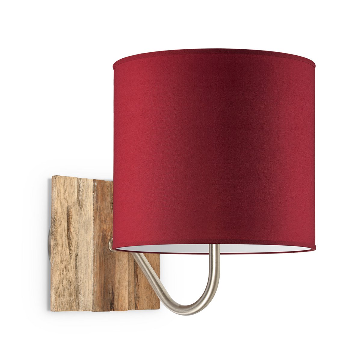 Wandlamp - Drift inclusief Lampenkap E27 rood 20x17cm