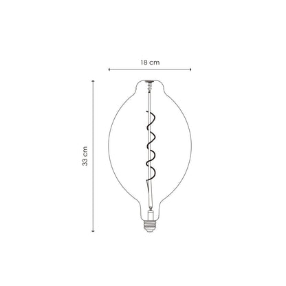 dimbare LED Carbon E E27 4W 100Lm 1800K Rook