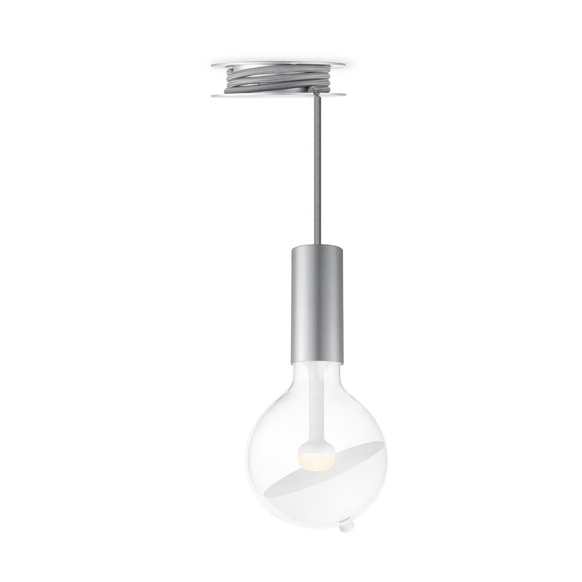 Hanglamp Move Me - Pulley Sphere 5.5W 2700K grijs-wit