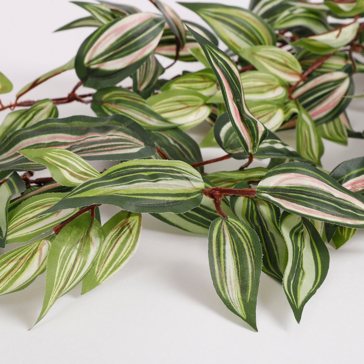 Tradescantia Kunst Hangplant - L15 x B30 x H80 cm - Groen