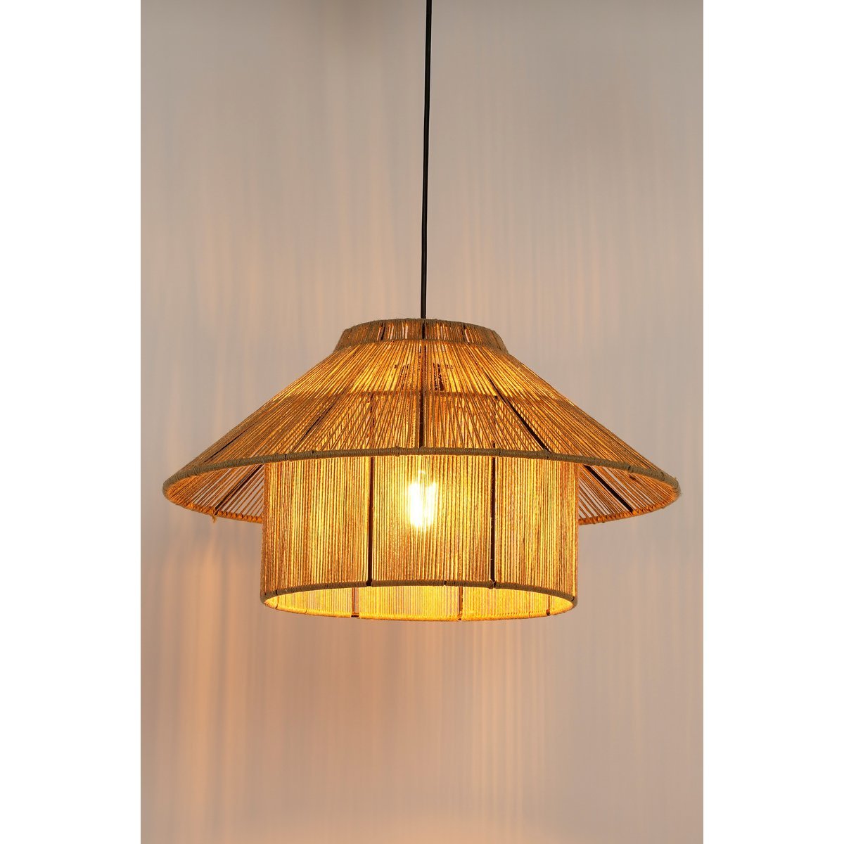 Belvivere Ilsa Hanglamp Jute - Lichtbruin