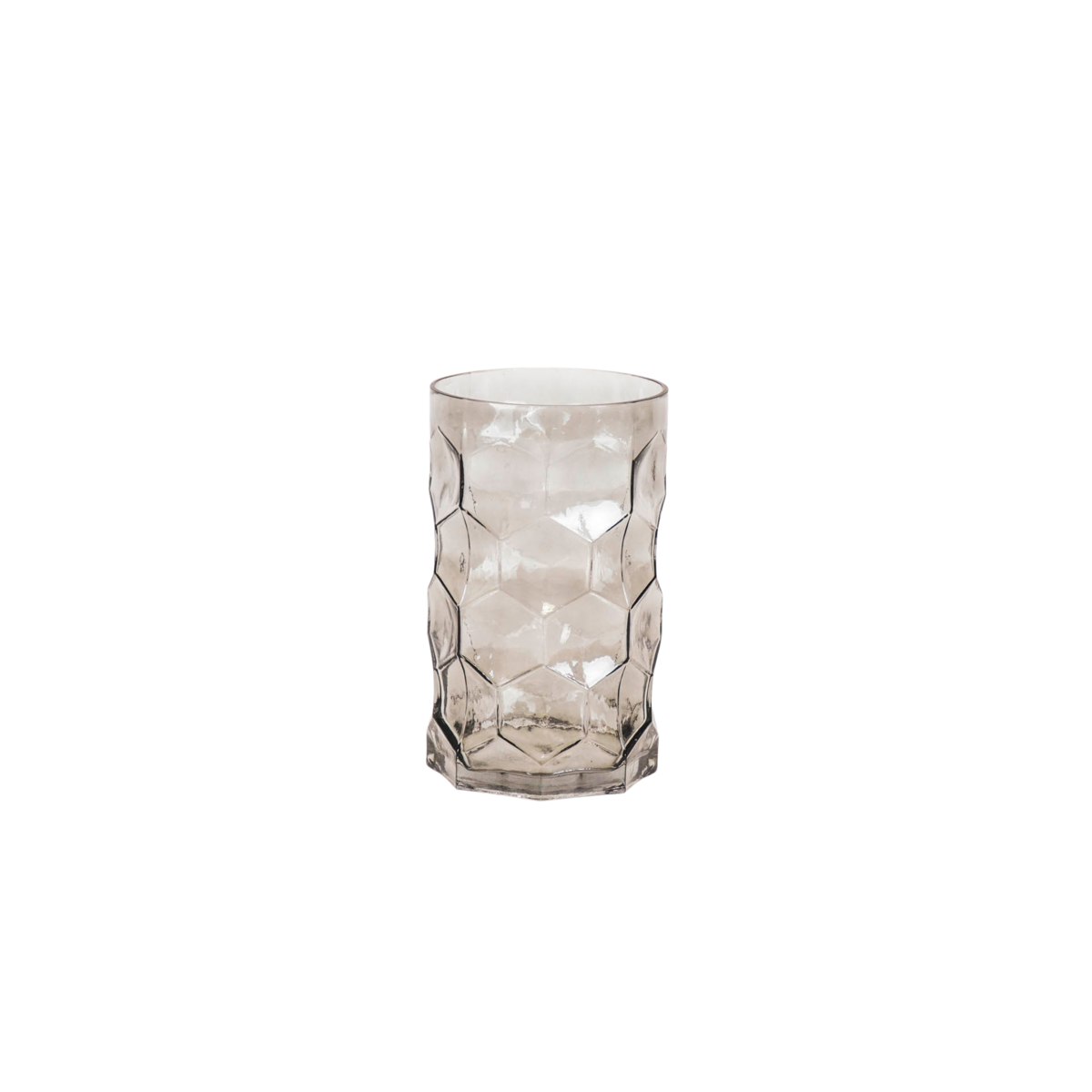 Vaas - Patroon - Glas - Smokey - 15x24,5cm