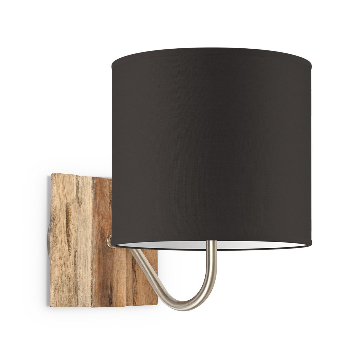 Wandlamp - Drift E27 Lampenkap chocolade 20cm