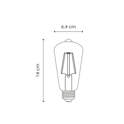 Led Drop Deco E27 ST64 2W 160Lm 2700K Amber