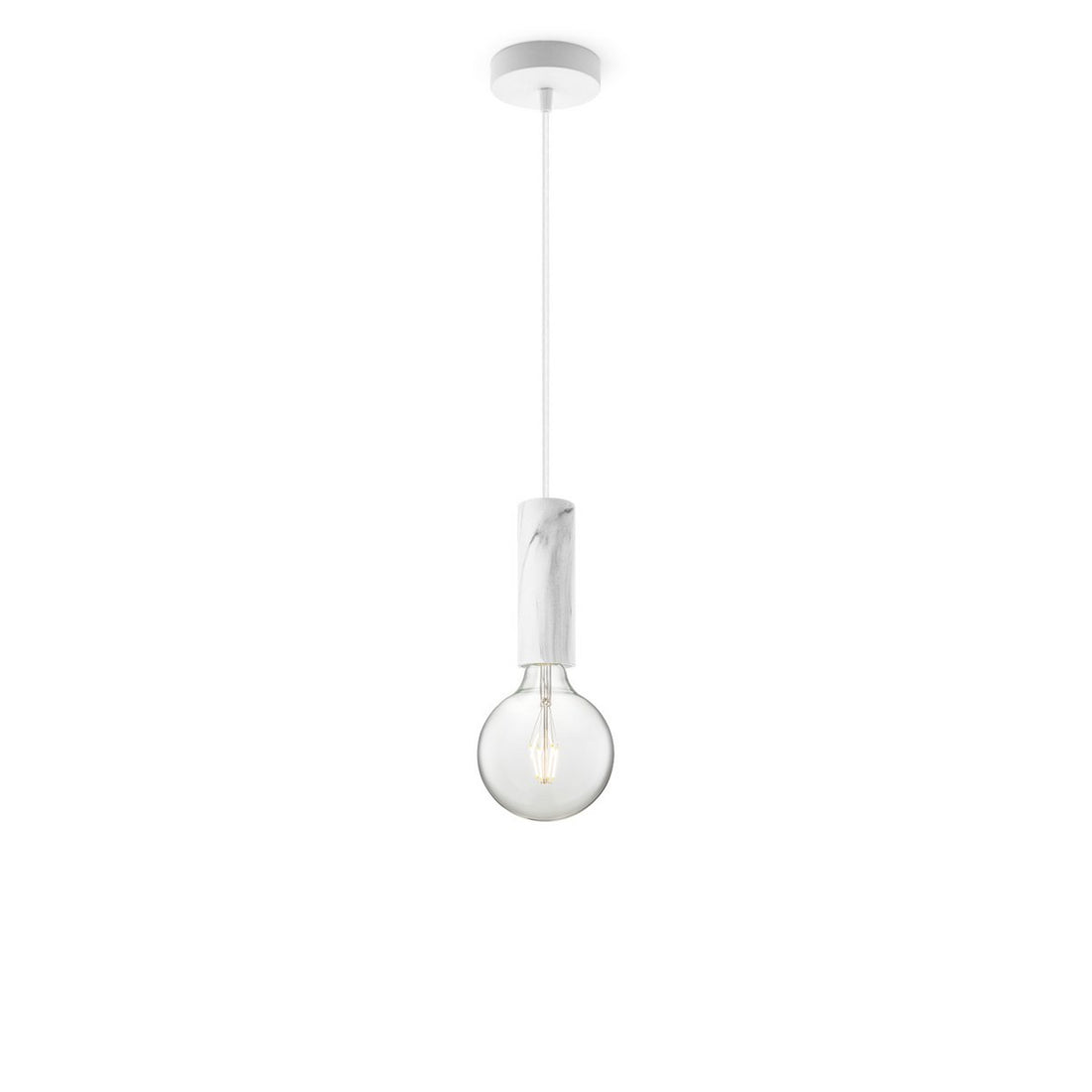 hanglamp Marmer Saga - G180 - dimbaar E27 helder