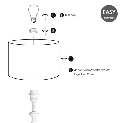 tafellamp voet Step 13/13/49cm - Wit