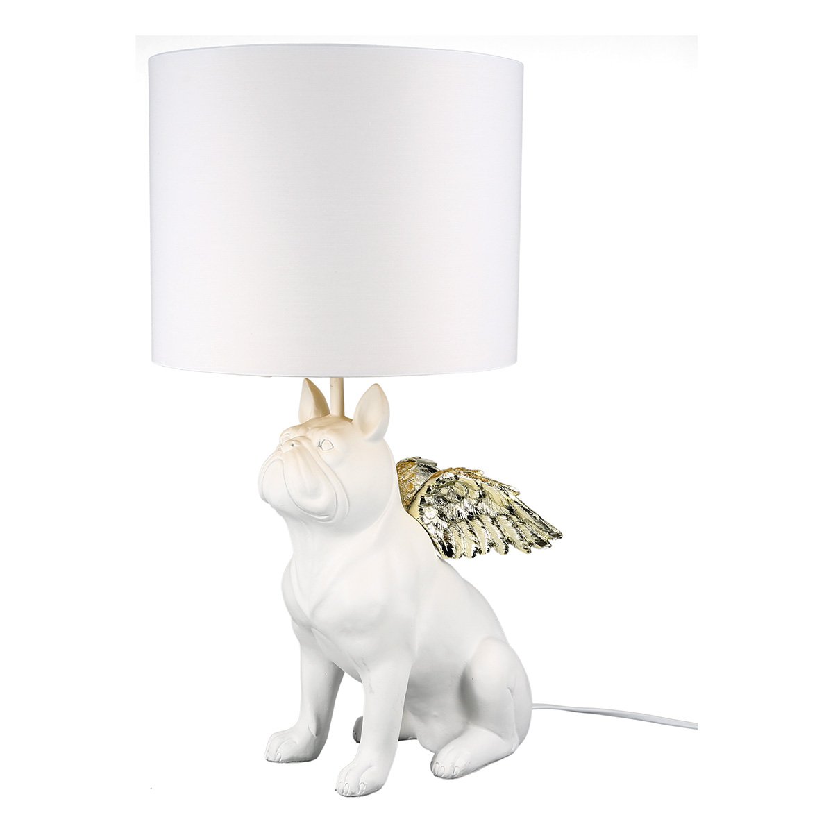 &quot;Flying Bulli&quot; lamp wit / goudkleurig.