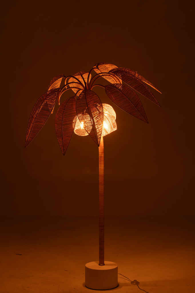 Vloerlamp Kokospalm Rotan Webbing Natura Klein