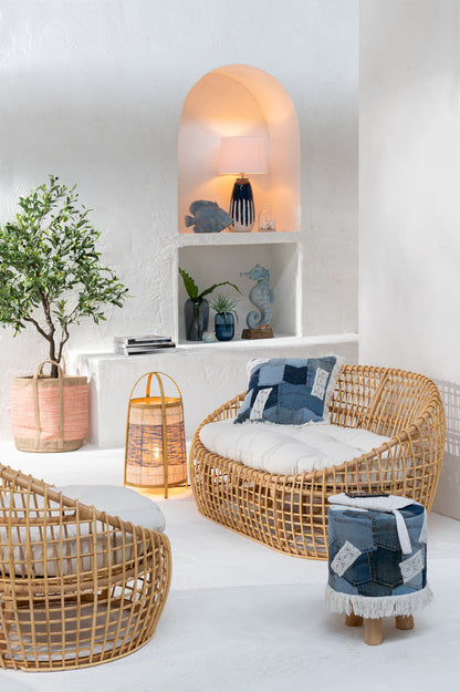 Vloerlamp Jean Bamboe Blauw