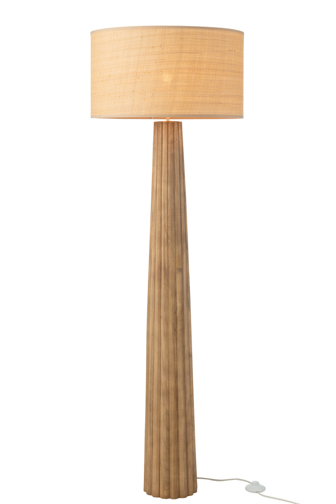 Vloerlamp Paraplu Ailanthus Hout Natuurlijk