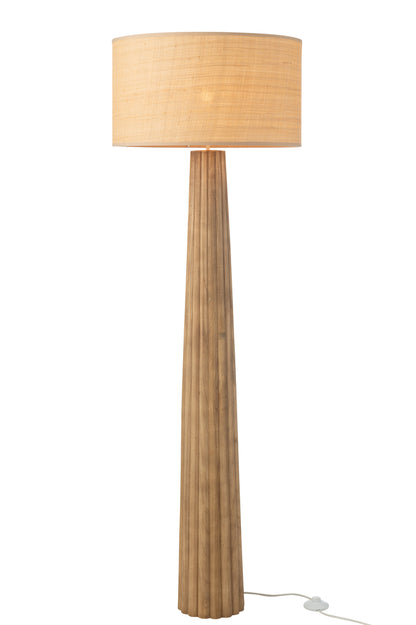 Vloerlamp Paraplu Ailanthus Hout Natuurlijk