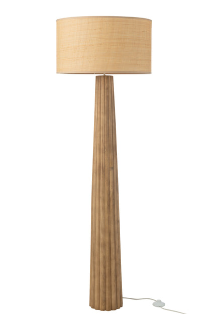 Vloerlamp Paraplu Ailanthus Hout Natuurlijk