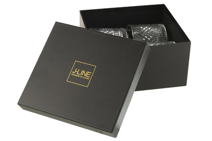 J-Line Cadeaubox 4 Glazen Whiskey Tennessee Glas Transparant