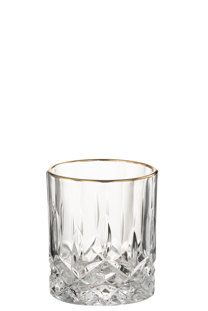 J-Line Glas Franco Glas Goud/Transparant