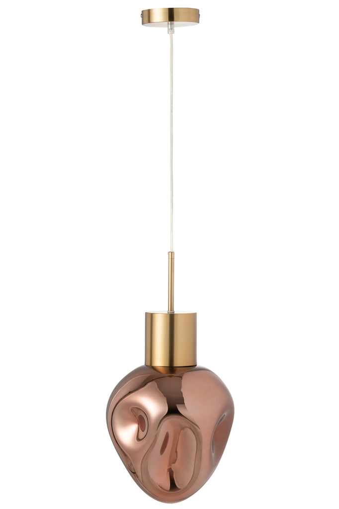 Hanglamp Goud Metaal/Glas Koper