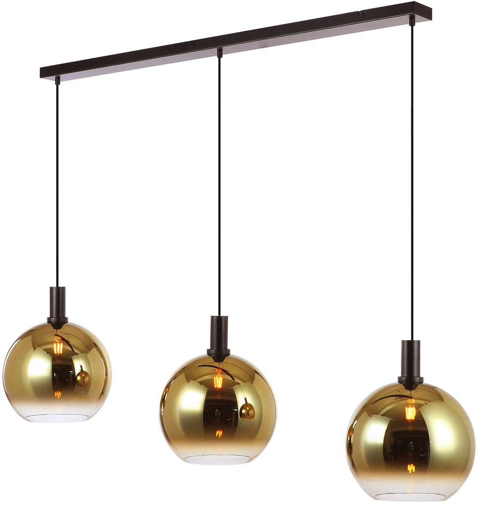 Ceiling light, 3 lights, H850 gold