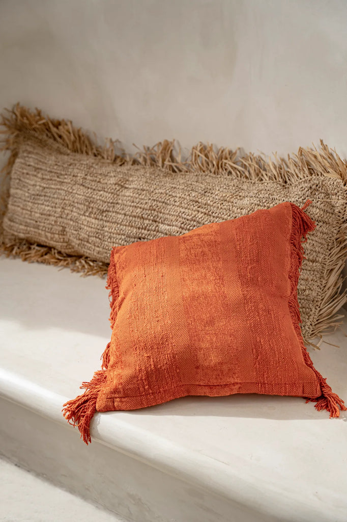 Het Raffia Kussen - Naturel - 35x100