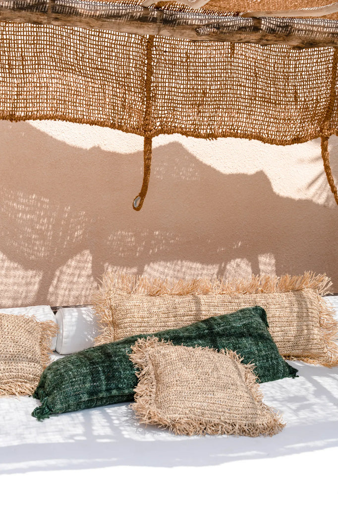 Het Raffia Kussen - Naturel - 35x100