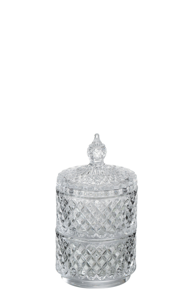 Pot 2 Niveaus Glas Transparant