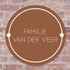 Label2X Naambordje rond 15 x 15 cm / Terracottta Naambordje voordeur basis namen woonaccessoires homedecoratie