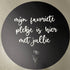 Label2X 60 cm 80 cm - Forex - mijn favoriete plekje woonaccessoires homedecoratie