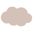 Label2X blanco muurwolkjes Blanco muurwolkje beige 2 stuks