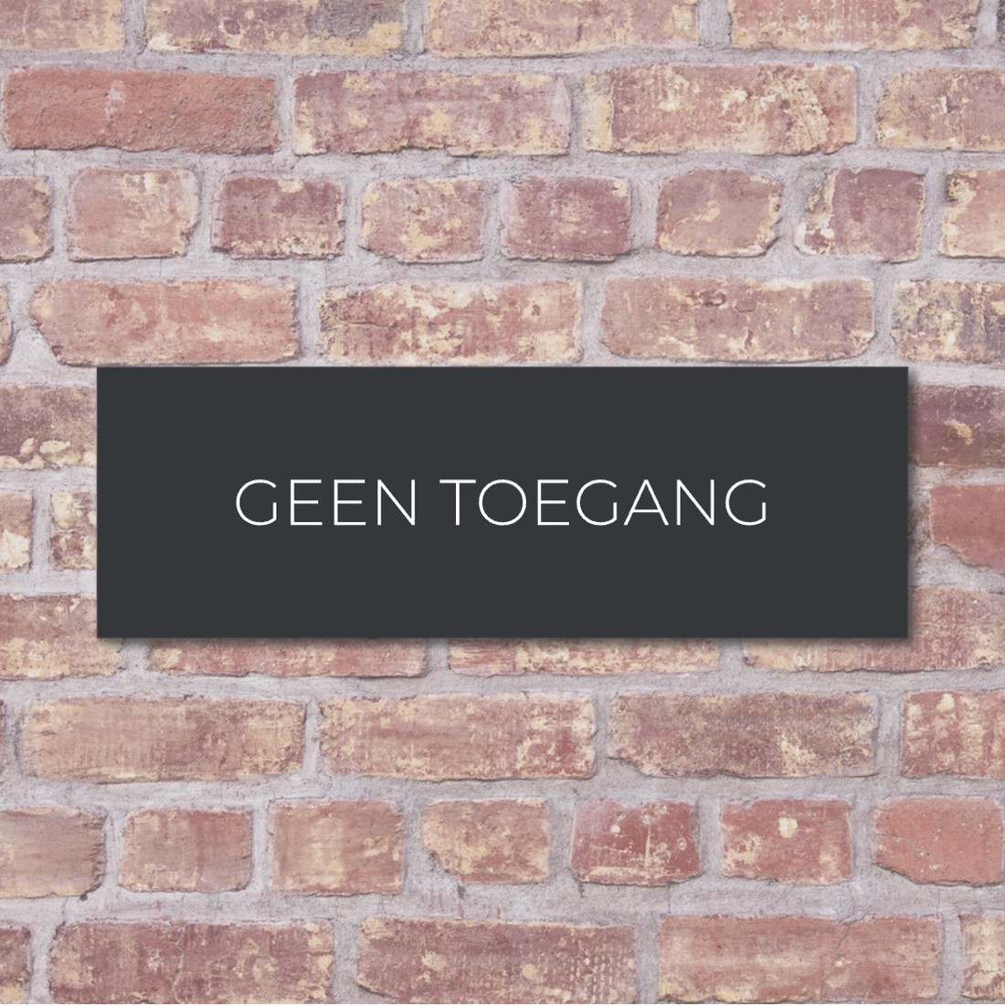 Label2X deurbordje bedrijf Deurbordje bedrijf geen toegang woonaccessoires homedecoratie