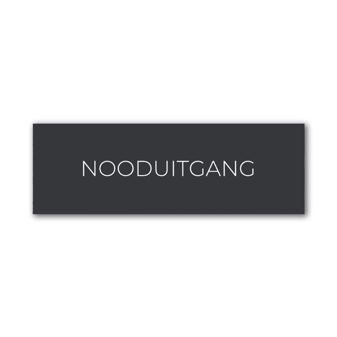 Label2X deurbordje bedrijf Deurbordje bedrijf nooduitgang woonaccessoires homedecoratie