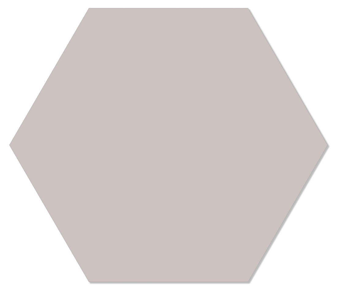 Label2X blanco muurcirkel Effen stone / Forex Blanco muurhexagons per 10 stuks